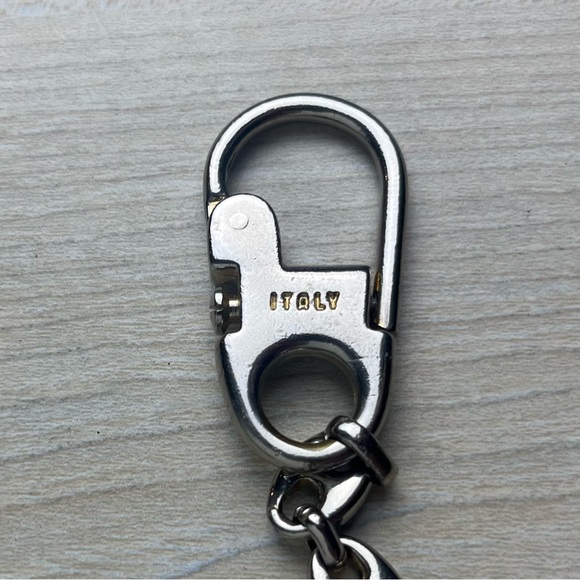 Gucci Vintage Interlocking G Keychain Silver Tone 5” - Picture 4 of 8